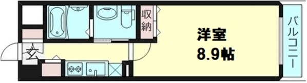 ルクレ京橋(プロシード京橋)の物件間取画像